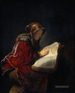 der Prophetin Anna bekannt ass Mutter Rembrandt Ölgemälde